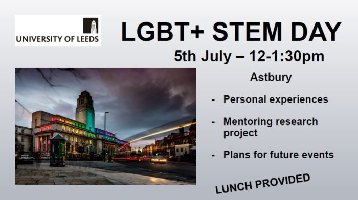 Details of International Day of LGBT+ People in STEM Confirmed