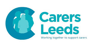 Logo. Carers Leeds, working together to support working carers.